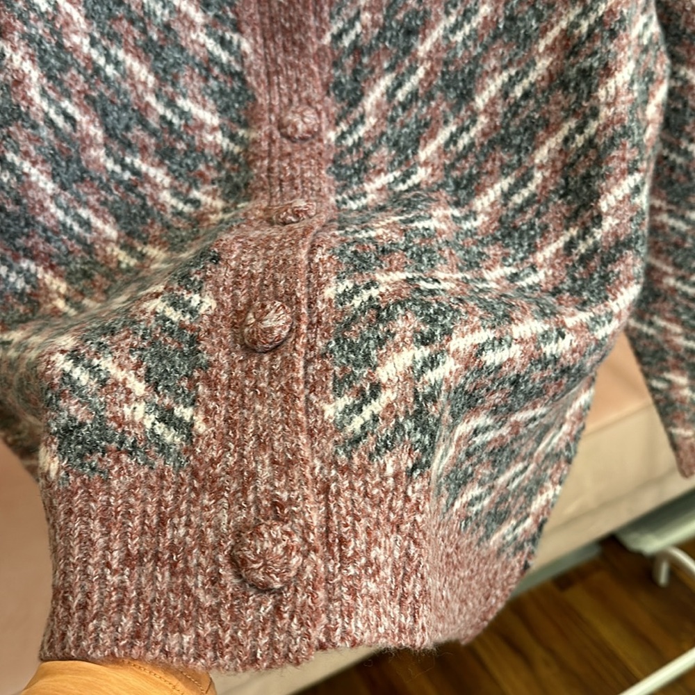 🍁 💠 NWT Hidden Houndstooth Cardigan - Picture 3 of 8